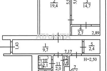 3-кімнатна квартира за адресою вул. Базарна (площа 78,3 м²) - Atlanta.ua - фото 16