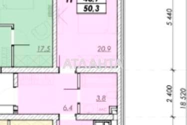 1-комнатная квартира по адресу ул. Прохоровская (площадь 50,2 м²) - Atlanta.ua - imageAlt 14