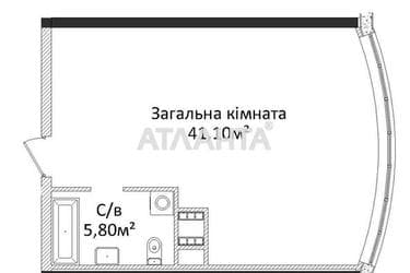 1-кімнатна квартира за адресою Гагаріна пр. (площа 47 м²) - Atlanta.ua - фото 28