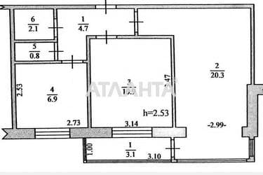 2-кімнатна квартира за адресою наб. Русанівська (площа 48,2 м²) - Atlanta.ua - imageAlt 18