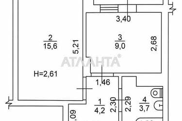 1-кімнатна квартира за адресою вул. Нестеренко Віталія (площа 34 м²) - Atlanta.ua - фото 14