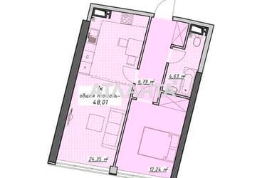 1-комнатная квартира по адресу Курортный пер. (площадь 48,0 м²) - Atlanta.ua - imageAlt 28