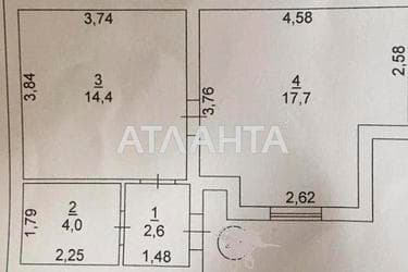 1-комнатная квартира по адресу ул. Косвенная (площадь 38,7 м²) - Atlanta.ua - imageAlt 18