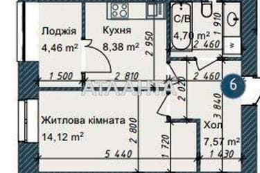 1-комнатная квартира по адресу ул. Сахарова (площадь 39,2 м²) - Atlanta.ua - imageAlt 12