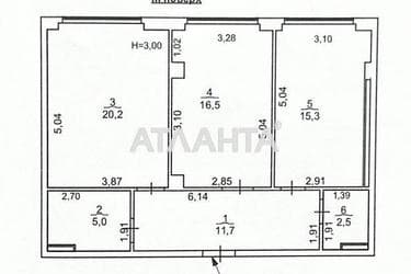 2-кімнатна квартира за адресою вул. Дача Ковалевського (площа 71,2 м²) - Atlanta.ua - фото 24