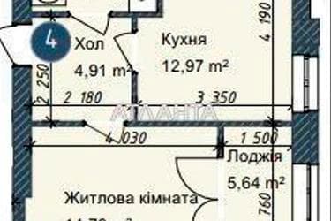1-комнатная квартира по адресу ул. Сахарова (площадь 43,3 м²) - imageAlt 10 1-комнатная квартира по адресу ул. Сахарова (площадь 43,3 м²) - Atlanta.ua - imageAlt 10