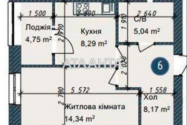 1-комнатная квартира по адресу ул. Сахарова (площадь 40,6 м²) - imageAlt 10 1-комнатная квартира по адресу ул. Сахарова (площадь 40,6 м²) - Atlanta.ua - imageAlt 10