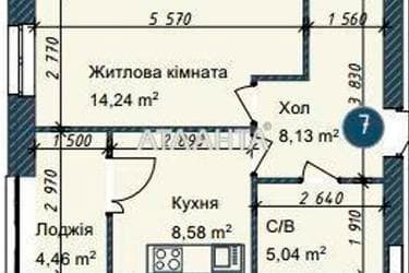 1-комнатная квартира по адресу ул. Сахарова (площадь 40,5 м²) - imageAlt 10 1-комнатная квартира по адресу ул. Сахарова (площадь 40,5 м²) - Atlanta.ua - imageAlt 10
