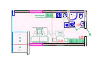 1-кімнатна квартира за адресою вул. Приморська (площа 30,8 м²) - Atlanta.ua - фото 9