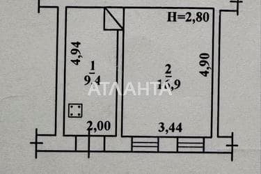 1-комнатная квартира по адресу ул. Средняя (площадь 26,3 м²) - Atlanta.ua - imageAlt 28