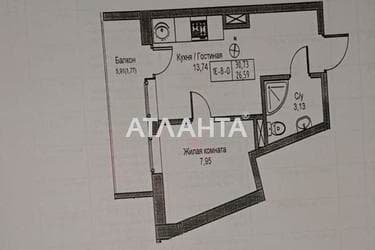 1-комнатная квартира по адресу 7 км овидиопольской дор. (площадь 26,6 м²) - Atlanta.ua - фото 6