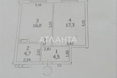 1-комнатная квартира по адресу ул. Пестеля (площадь 43 м²) - Atlanta.ua - фото 14