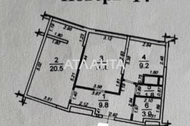 2-комнатная квартира по адресу ул. Каманина (площадь 60 м²) - Atlanta.ua - фото 20