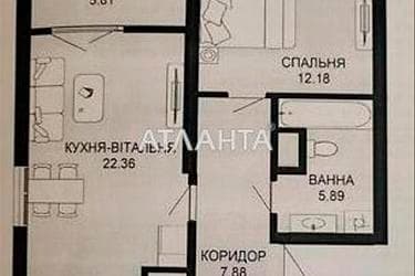 1-комнатная квартира по адресу ул. Щурата В. Ул (площадь 54,1 м²) - Atlanta.ua - imageAlt 24