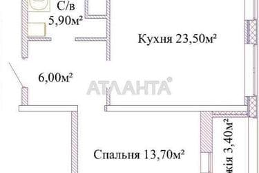 1-комнатная квартира по адресу ул. Варненская (площадь 50,9 м²) - Atlanta.ua - imageAlt 8