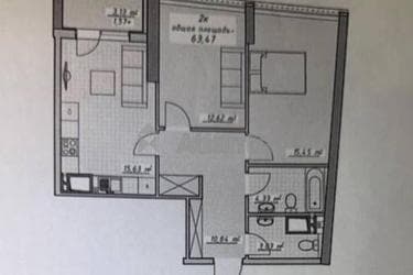 2-комнатная квартира по адресу Курортный пер. (площадь 63,5 м²) - Atlanta.ua - фото 12