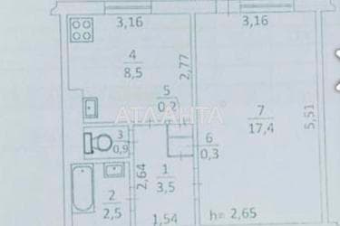 1-кімнатна квартира за адресою вул. Шишкіна (площа 33,5 м²) - Atlanta.ua - фото 18
