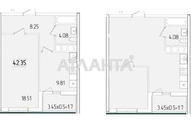 1-комнатная квартира по адресу ул. Краснова (площадь 42,7 м²) - Atlanta.ua - imageAlt 10