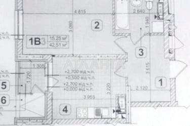 1-комнатная квартира (площадь 43,3 м²) - Atlanta.ua - imageAlt 10
