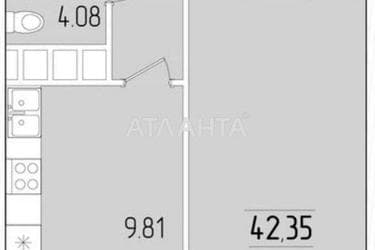 1-кімнатна квартира за адресою вул. Краснова (площа 42 м²) - Atlanta.ua - фото 38