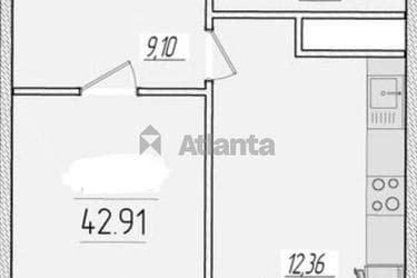 1-кімнатна квартира за адресою вул. Краснова (площа 42,3 м²) - Atlanta.ua - фото 56