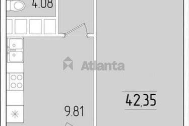 1-комнатная квартира по адресу ул. Краснова (площадь 42 м²) - Atlanta.ua - фото 20