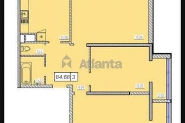 3-комнатная квартира по адресу ул. Жемчужная (площадь 84 м²) - Atlanta.ua - фото 28