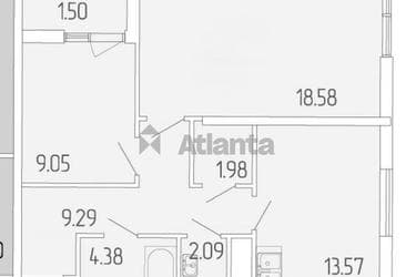2-комнатная квартира по адресу ул. Краснова (площадь 59,8 м²) - Atlanta.ua - фото 32