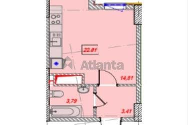 1-комнатная квартира по адресу ул. Косвенная (площадь 22,0 м²) - Atlanta.ua - фото 16