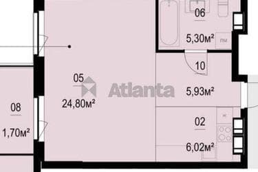 1-комнатная квартира по адресу просп. Степана Бандеры (площадь 44,1 м²) - Atlanta.ua - imageAlt 15