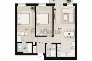 2-кімнатна квартира за адресою Замарстинівська вул. (площа 73,3 м²) - Atlanta.ua - фото 22