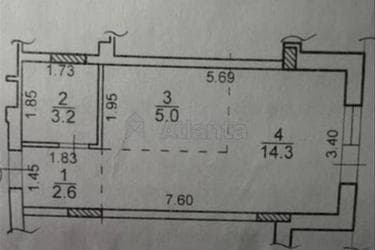 1-комнатная квартира по адресу ул. Бувалкина Владислава (площадь 25,1 м²) - Atlanta.ua - imageAlt 12