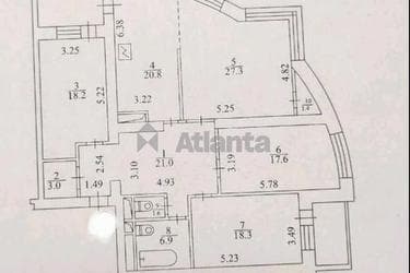 Многокомнатная квартира по адресу пл. Голосеевская (площадь 142,2 м²) - Atlanta.ua - imageAlt 24
