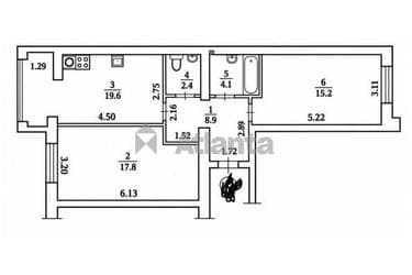 2-кімнатна квартира за адресою вул. Соборна (площа 65 м²) - Atlanta.ua - фото 60