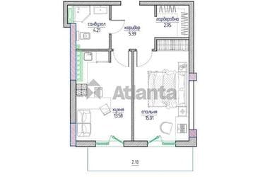 1-комнатная квартира по адресу ул. Горизонтальная (площадь 41 м²) - Atlanta.ua - imageAlt 12