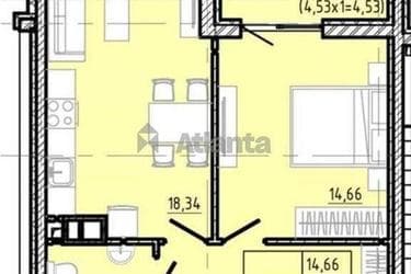 1-кімнатна квартира за адресою вул. Франка Івана (площа 50,6 м²) - Atlanta.ua - фото 16