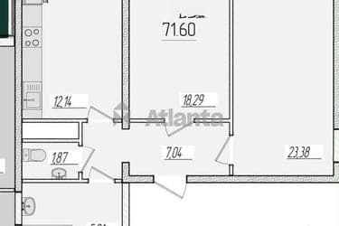 2-кімнатна квартира за адресою вул. Краснова (площа 71,6 м²) - Atlanta.ua - фото 7