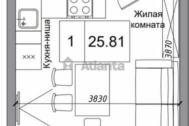 1-комнатная квартира по адресу 7 км овидиопольской дор. (площадь 25,8 м²) - Atlanta.ua - фото 17