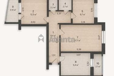 3-комнатная квартира по адресу Днепропетр. Дор. (площадь 65 м²) - Atlanta.ua - imageAlt 38