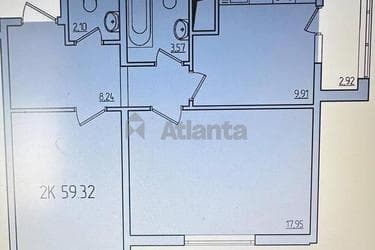 2-кімнатна квартира за адресою вул. Перлинна (площа 59,3 м²) - Atlanta.ua - фото 22