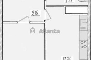 1-комнатная квартира по адресу ул. Краснова (площадь 42,9 м²) - Atlanta.ua - imageAlt 36