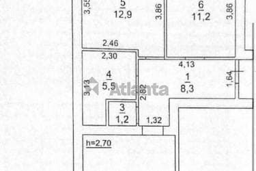 2-комнатная квартира по адресу ул. Афанасьева Геннадия (площадь 64,3 м²) - Atlanta.ua - фото 20