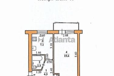 1-комнатная квартира по адресу ул. Небесної Сотні (площадь 32 м²) - Atlanta.ua - imageAlt 17
