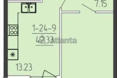 1-кімнатна квартира за адресою вул. Краснова (площа 41,9 м²) - Atlanta.ua - фото 20