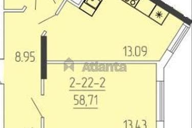 2-кімнатна квартира за адресою вул. Краснова (площа 56,1 м²) - Atlanta.ua - фото 16