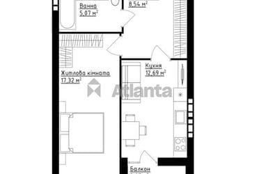 1-комнатная квартира по адресу ул. Сергея Зулинского (площадь 45,5 м²) - Atlanta.ua - imageAlt 10