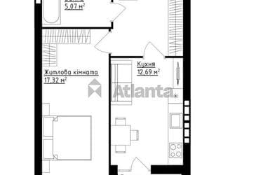 1-комнатная квартира по адресу ул. Сергея Зулинского (площадь 44,7 м²) - Atlanta.ua - фото 14