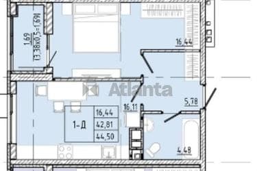 1-комнатная квартира по адресу ул. Франко Ивана (площадь 44,9 м²) - Atlanta.ua - imageAlt 8