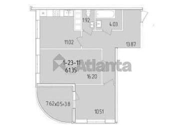 2-комнатная квартира по адресу ул. Краснова (площадь 60,8 м²) - Atlanta.ua - imageAlt 14