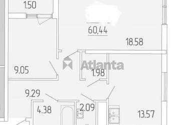 2-комнатная квартира по адресу ул. Краснова (площадь 60 м²) - Atlanta.ua - imageAlt 37